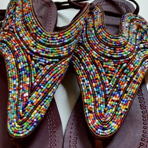 Beaded sandal